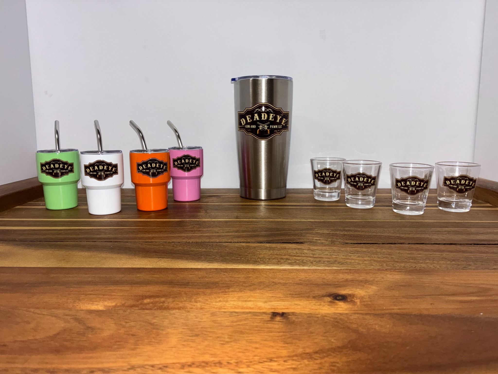 Custom drinkware set