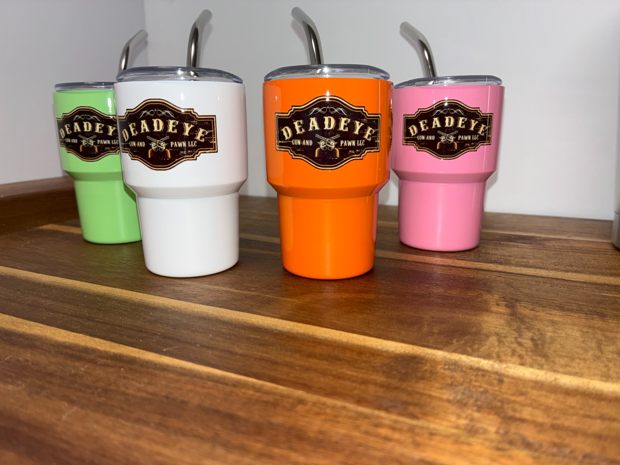 Custom colorful mini tumblers
