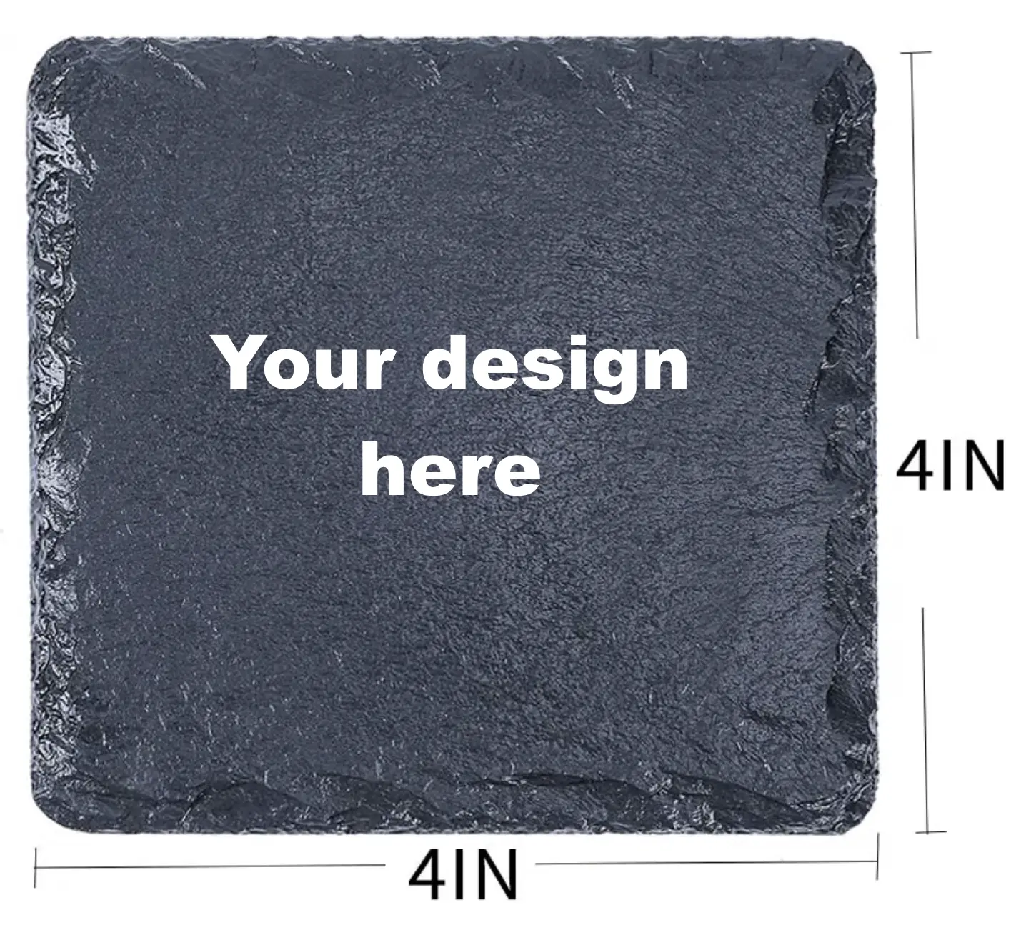 Custom slate coaster